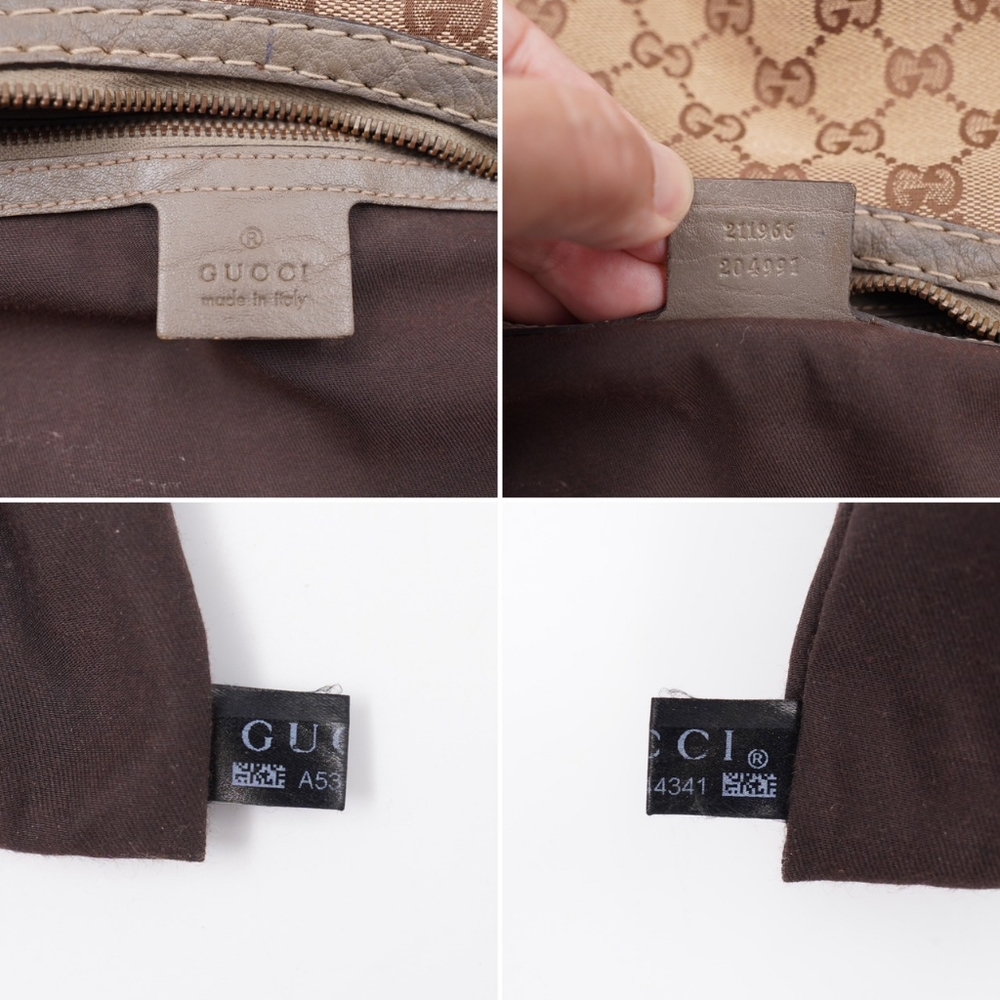 GUCCI Monogram Jockey Hobo - Picture 13 of 14
